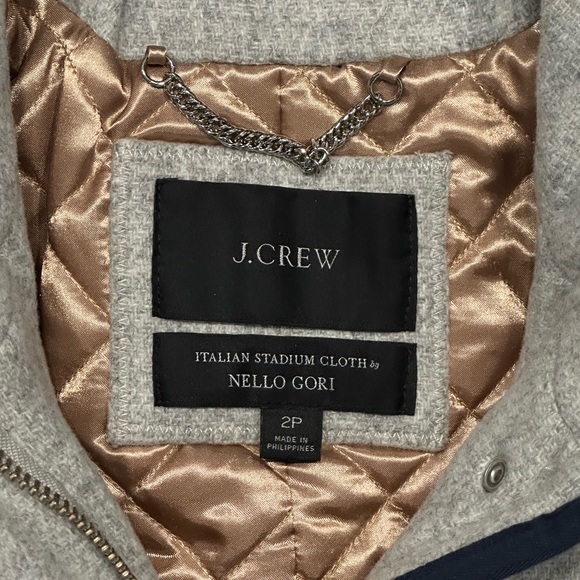J. Crew Summit Parka Coat Italian Stadium Cloth Wool in Heather Dusk Gray - 2P - Picture 8 of 16